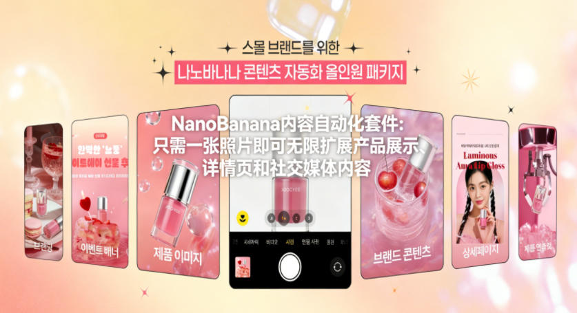 NanoBanana内容自动化套件:只需一张照片即可无限扩展产品展示、详情页和社交媒体内容!插图 NanoBanana内容自动化套件:只需一张照片即可无限扩展产品展示、详情页和社交媒体内容!